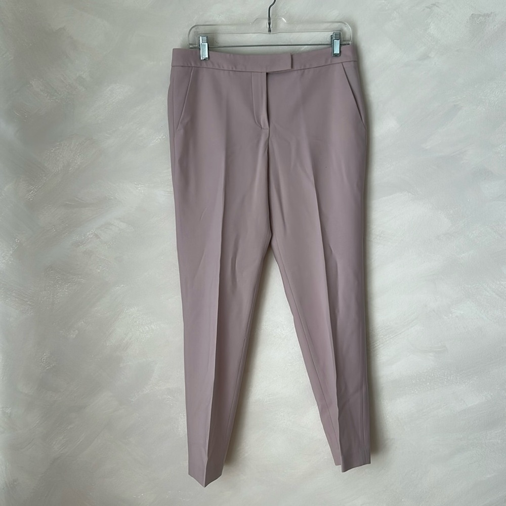 Judith and Charles - Women's Tailored Slim Ankle Pants - Dusty Mauve